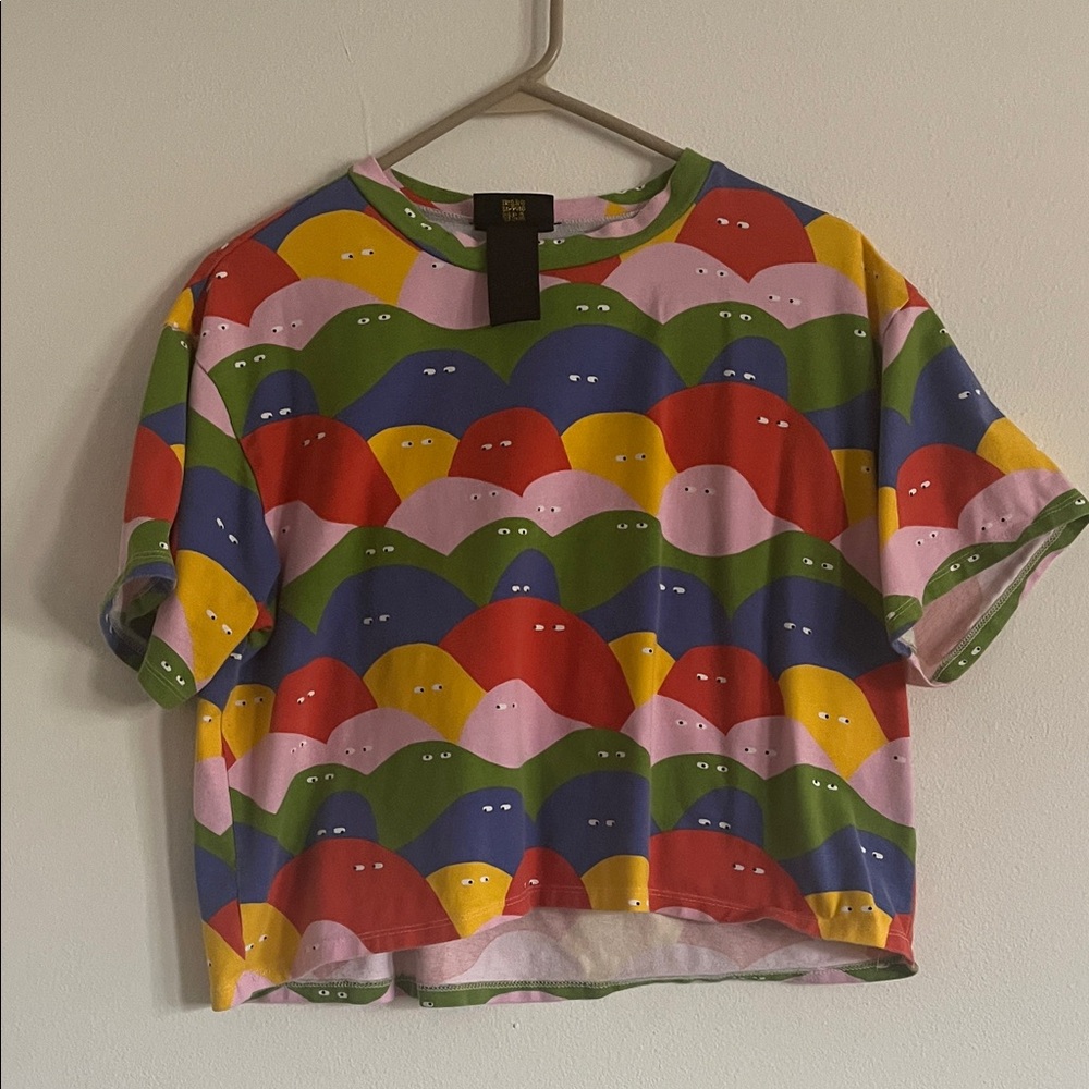 Nooworks Multicolor Graphic Crop Top
